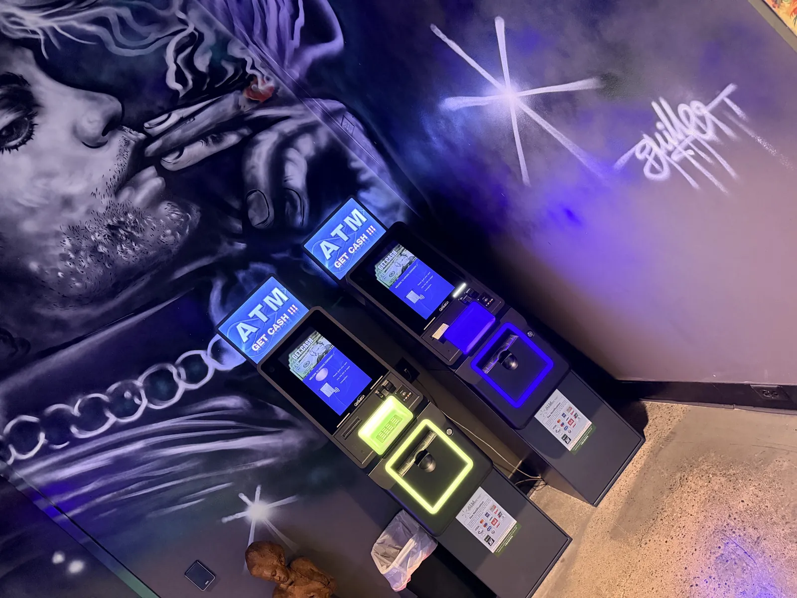 On-Site ATM and Mural at Hopkins Dispensary